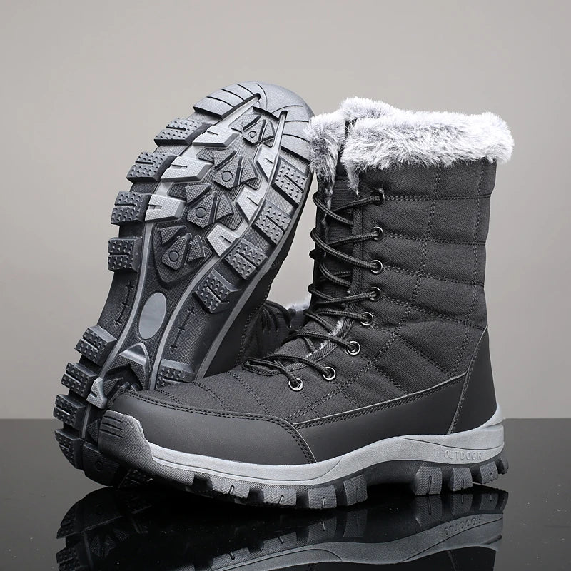 Après-ski / bottines d'hiver imperméables avec doublure polaire pour homme "PUAMSS - G1081"