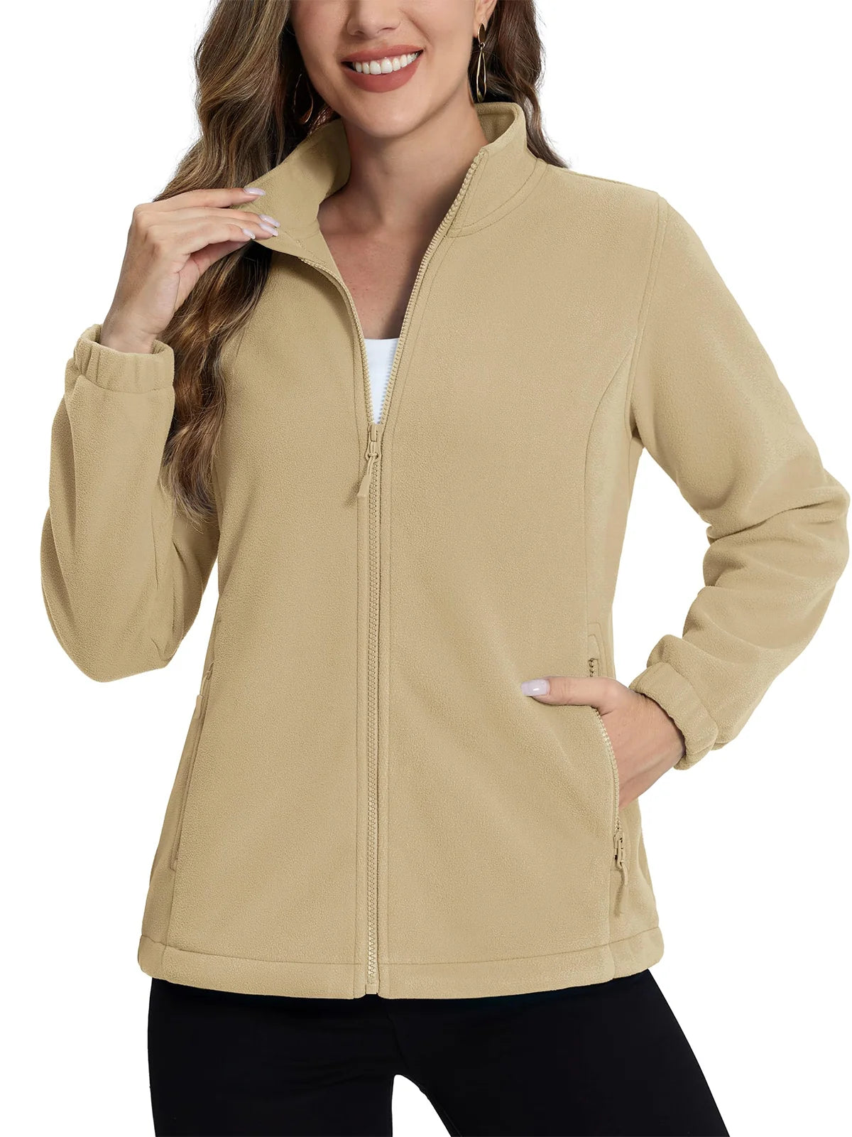 Softshell / polaire avec poches zippées pour femme "TACVASEN - TJ602"