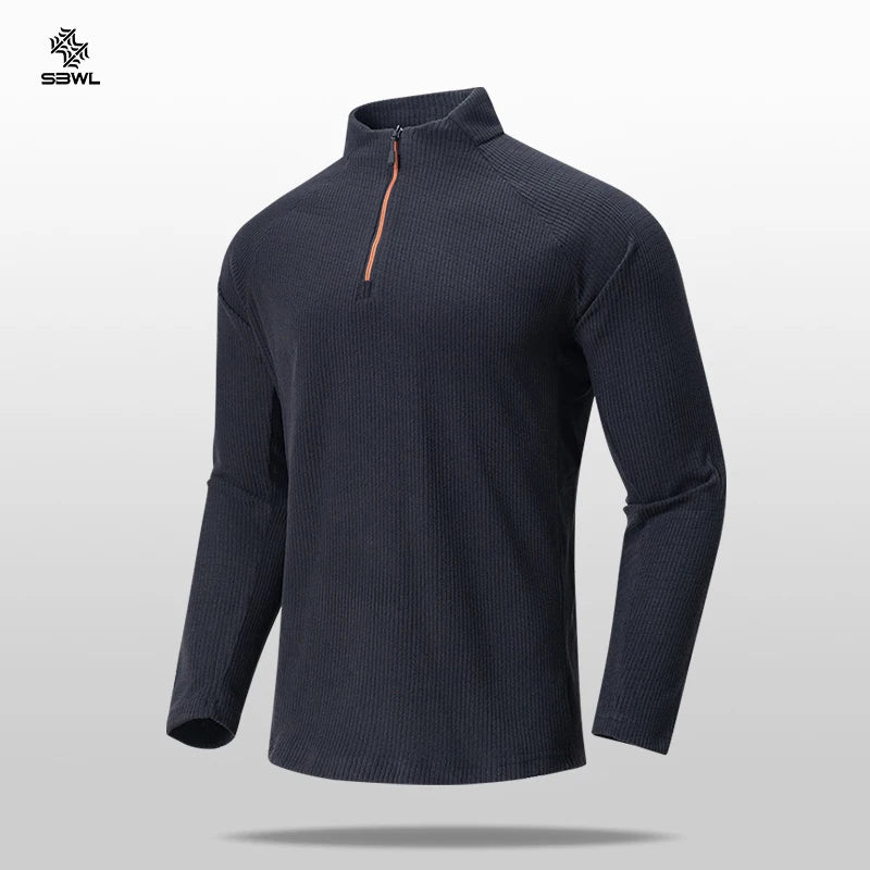 Sweat-shirt / t-shirt à manches longues micro-polaire pour homme "SBWL - 88169"