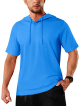 T-shirt à capuche légers en coton pour l'été, manches courtes "TACVASEN - TS300"