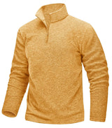 Pull thermique / sweat-shirt polaire à col zippé 1/4 pour homme "TACVASEN - TJ618"