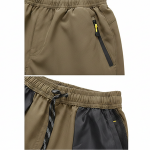 TACVASEN-Short capri d'été pour homme, vêtement long à séchage rapide, pour randonnée, camping, montagne, travail, poche zippée, pêche en plein air, 3/4 Planète Rando