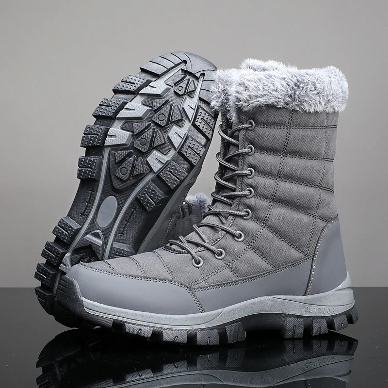 Après-ski / bottines d'hiver imperméables avec doublure polaire pour homme "PUAMSS - G1081"