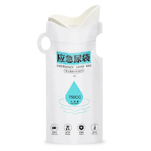 Sacs urinaires jetables de 750 ml, sacs d'urgence pour uriner en extérieur, sacs anti-fuites pour voiture, auto-scellants pour les embouteillonnages Planète Rando