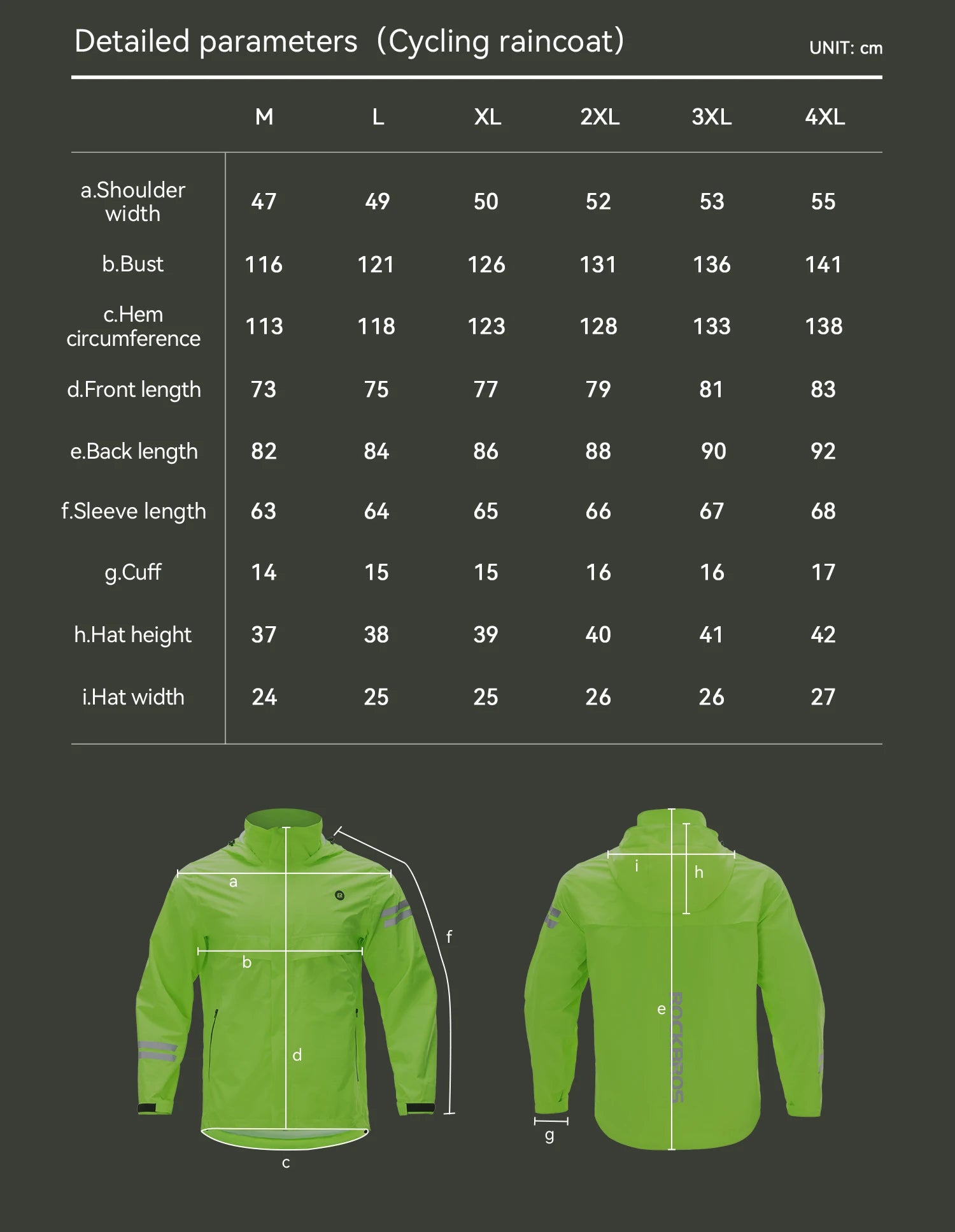 Ensemble imperméable de cyclisme "ROCKBROS - YPY028" ROCKBROS