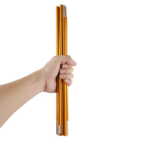 Poteau de tente en alliage d'aluminium, 4.3M/3.6M, Support de Camping, accessoires de remplacement pour randonnée, auvent, cadres d'abri, tiges, 1 pièce/2 pièces Top Pole