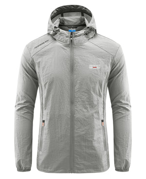 Veste de protection solaire à séchage rapide pour homme, coupe-vent ultra léger, coupe-vent à capuche, extérieur, randonnée, pêche, cyclisme, sport, été OSW