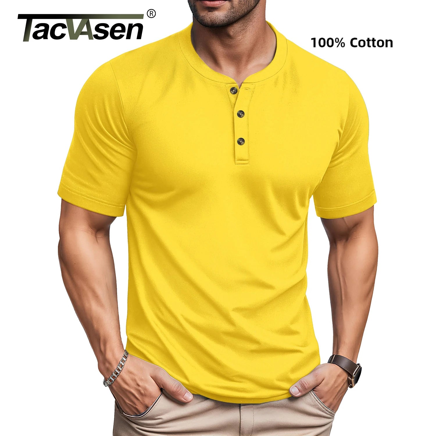 T-shirts manches courtes 100% coton pour homme "TACVASEN - TS277"