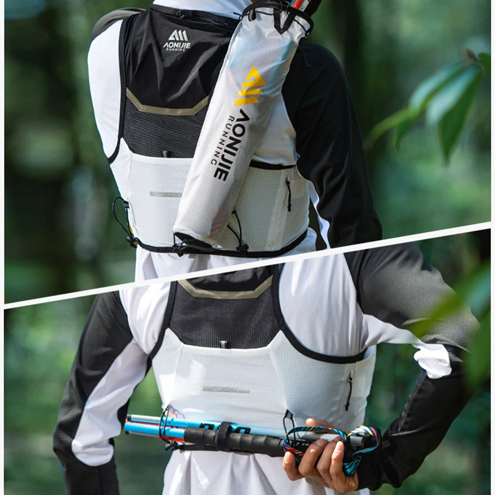 AONIJIE C9116-5L gilet d'hydratation léger pour téléphones de 6.8 pouces, sac à dos d'hydratation pour course sur sentier, randonnée, cyclisme Planète Rando