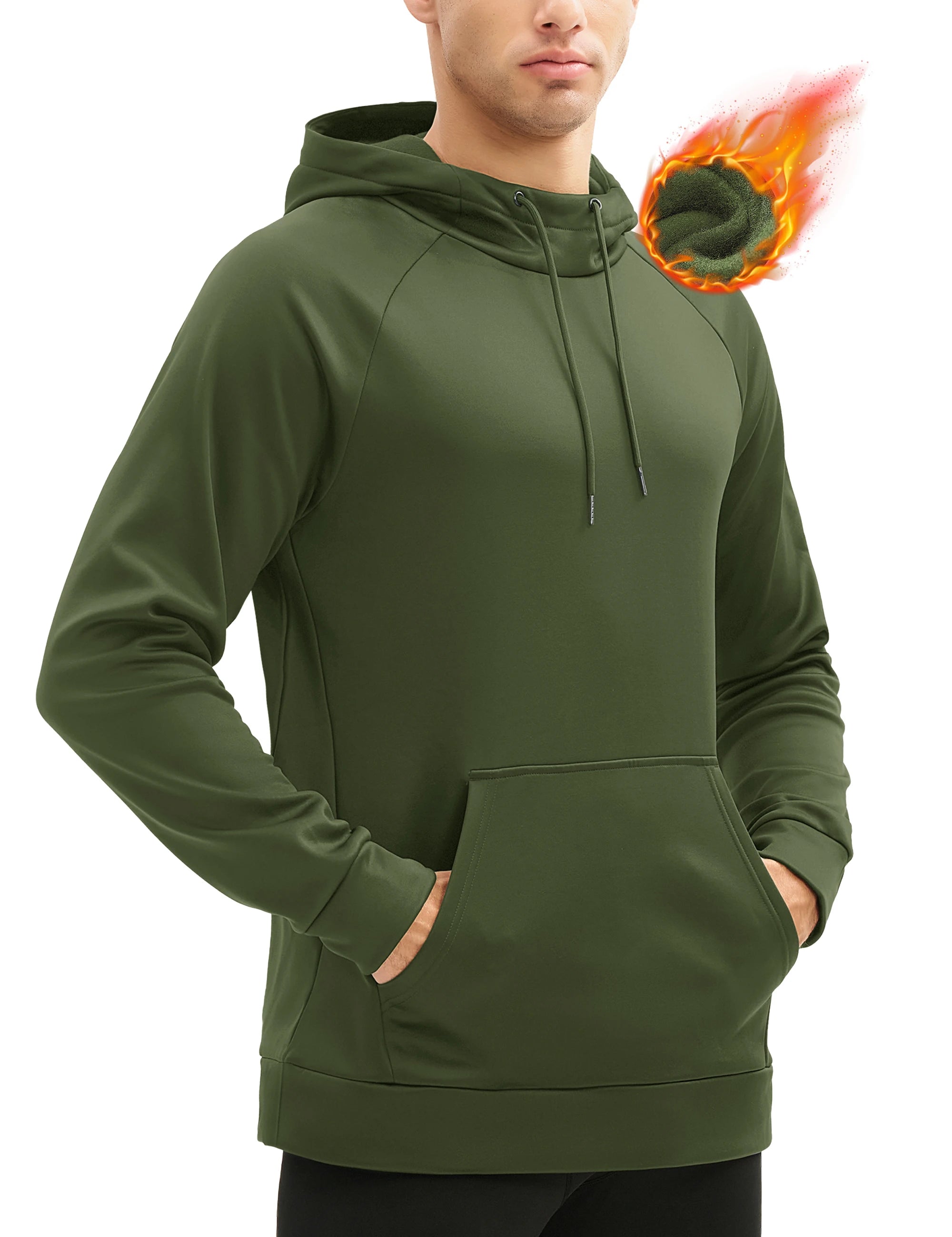 Hoodie / Sweat à capuche en polaire pour homme "TACVASEN - CTC6"