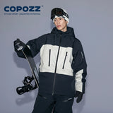 Parka d'hiver / veste de ski imperméables 3 couches avec technologie Teflon EcoElite "COPOZZ - HXF-24304"