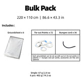 Tapis de sol / bâche imperméable pour tente en film polycro ultraléger à partir de 60g  "Horizon Outdoor - Polycro ground sheet"