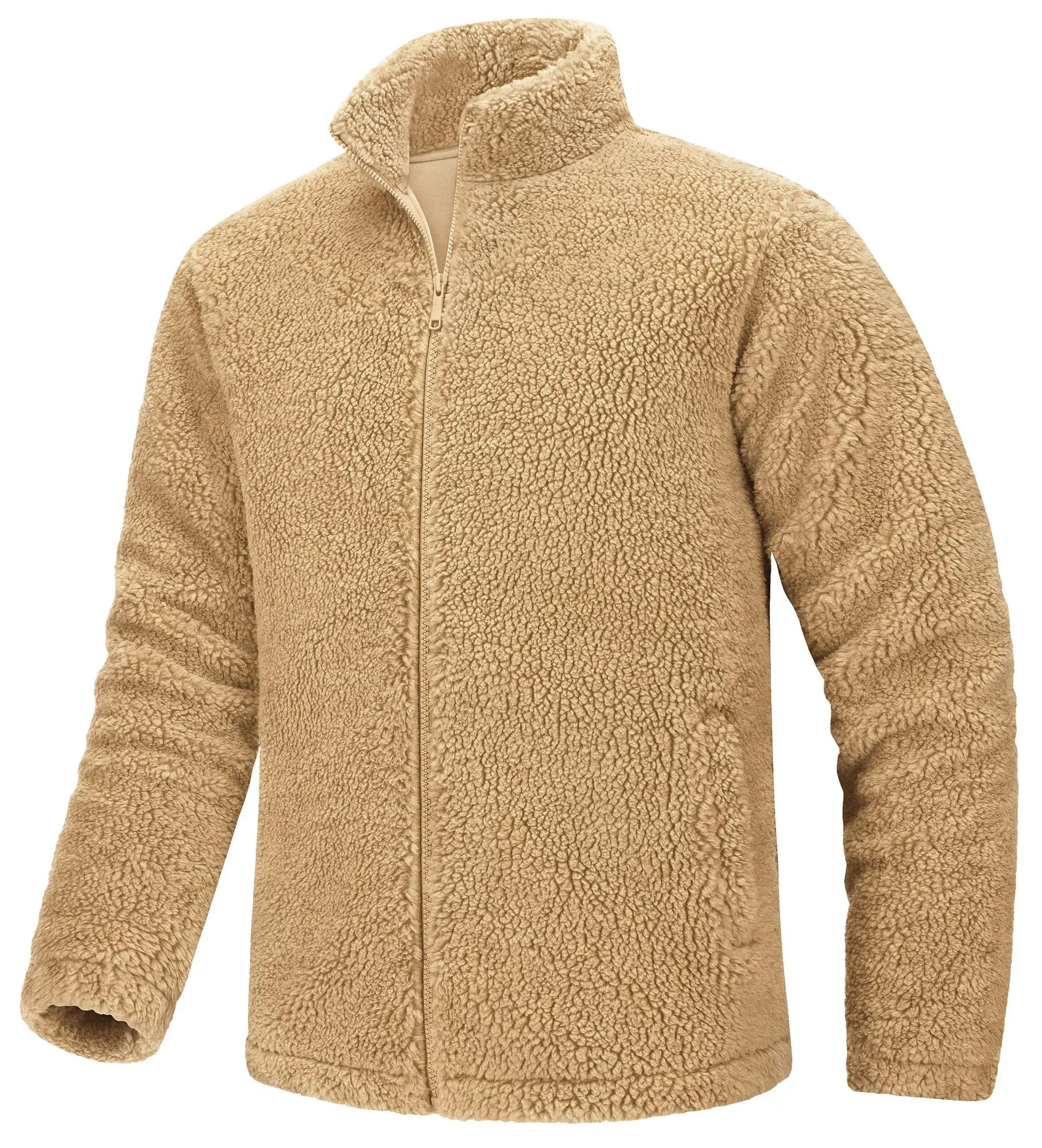 Pull en polaire / veste sherpa chaude zippée intégrale pour homme "TACVASEN - TJ605"