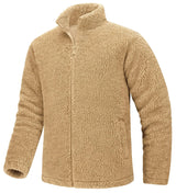Pull en polaire / veste sherpa chaude zippée intégrale pour homme "TACVASEN - TJ605"