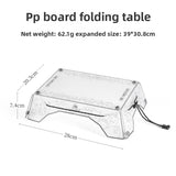Mini table pliante ultralégère en polypropylène et plateau 97g " Isemount - Folding table pp"