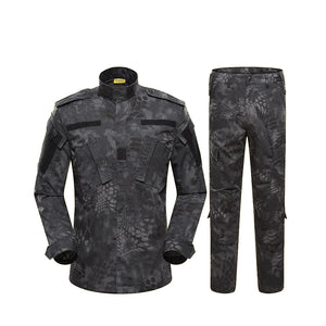 Combinaison de camouflage 17 couleurs, ensemble de vêtements de combat Airsoft, vêtements d'entraînement surdimensionnés, costumes de chasse et de pêche en plein air 3XL A2F48 Planète Rando