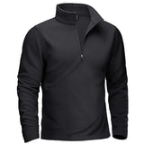 Pull thermique / sweat-shirt polaire à col zippé 1/4 pour homme "TACVASEN - TJ642"