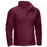 Pull thermique / sweat-shirt polaire à col zippé 1/4 pour homme "TACVASEN - TJ642"