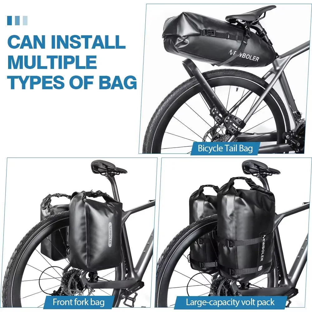 Porte bagage sur fixation arrière en alliage d'aluminium pour VTT / Gravel "Newboler - HOL005 series" Planète Rando