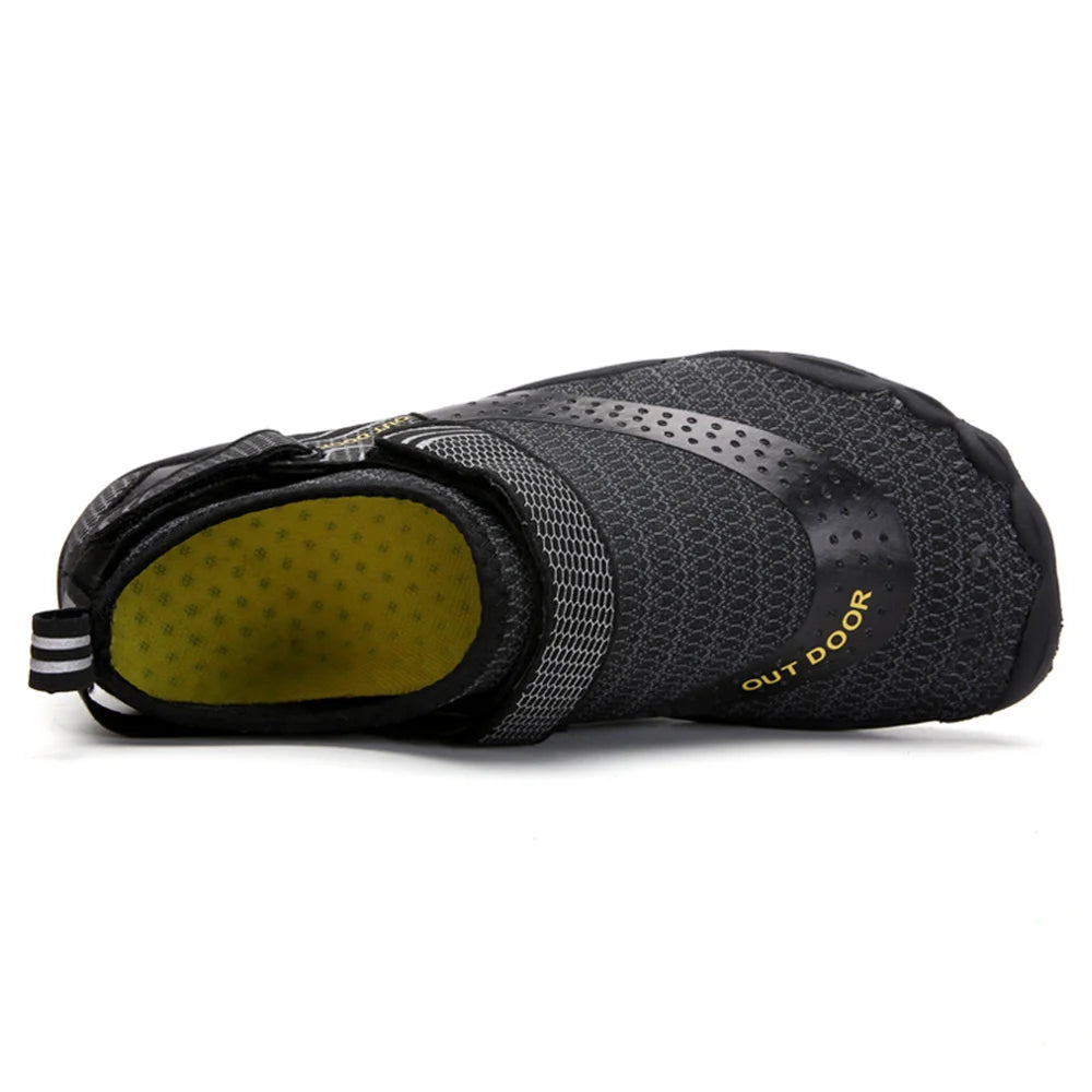 Chaussures d'eau antidérapantes à cinq doigts pour hommes et femmes, baskets légères à séchage rapide, pour pataugeoire en plein air, natation, pieds nus Planète Rando