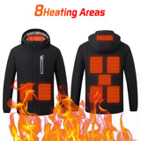 Veste chauffante imperméable unisexe avec 8 zones chaudes "TODWARM - Smart Heat Jacket"