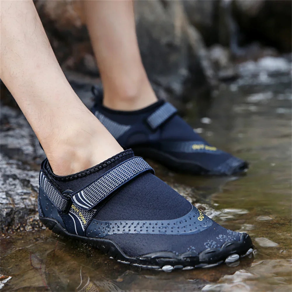 Chaussures d'eau antidérapantes à cinq doigts pour hommes et femmes, baskets légères à séchage rapide, pour pataugeoire en plein air, natation, pieds nus Planète Rando