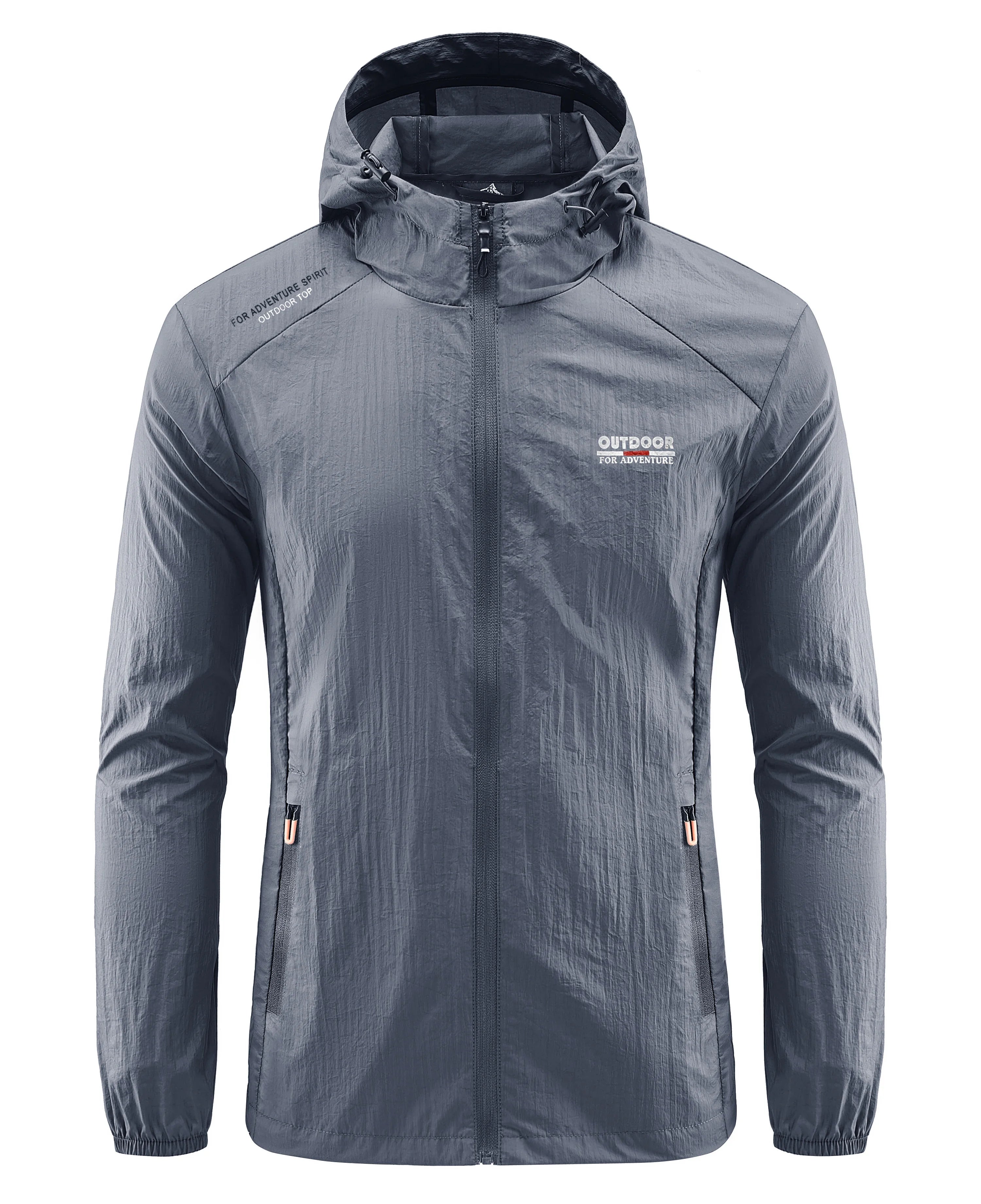 Veste de protection solaire à séchage rapide pour homme, coupe-vent ultra léger, coupe-vent à capuche, extérieur, randonnée, pêche, cyclisme, sport, été OSW