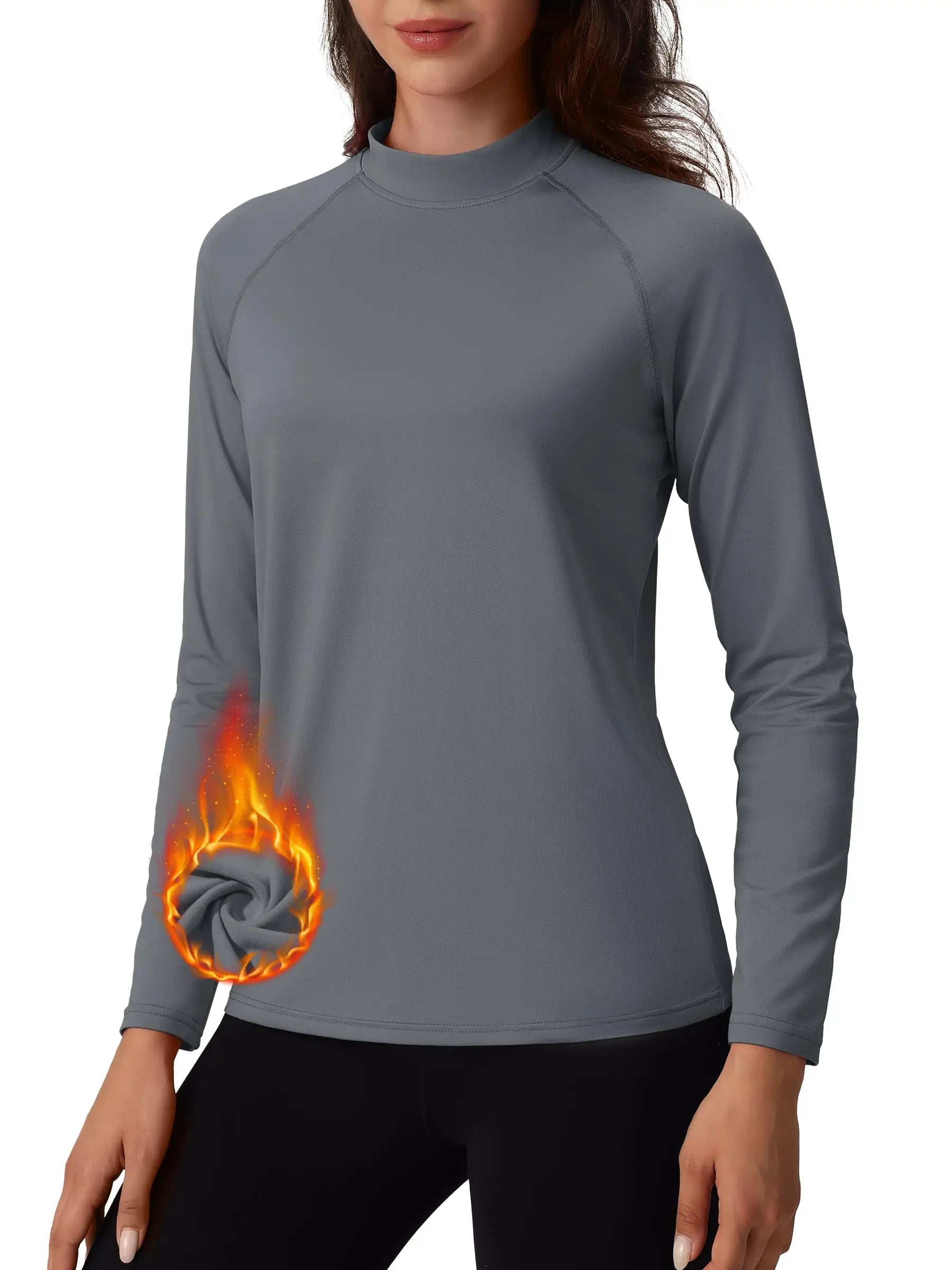 Sous-vêtement technique / sous-pull d'hiver doublé polaire pour femme "TACVASEN - TS329"