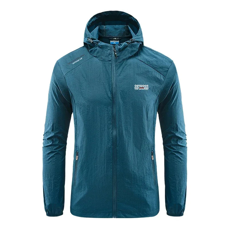 Veste de protection solaire à séchage rapide pour homme, coupe-vent ultra léger, coupe-vent à capuche, extérieur, randonnée, pêche, cyclisme, sport, été OSW