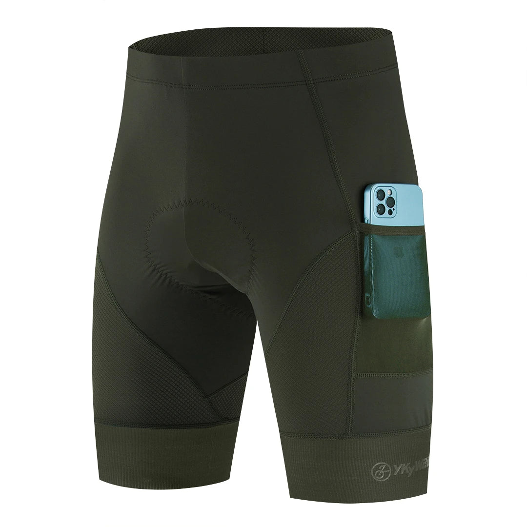 Short de cyclisme rembourré avec 2 poches "YKYWBIKE - YPZ889"