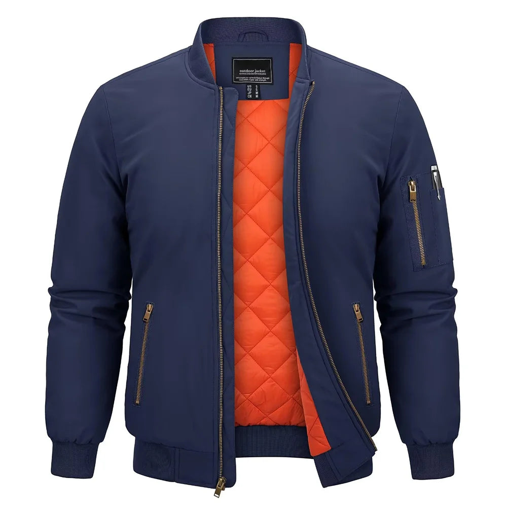 Parka hiver / veste bomber matelassée avec doublure polaire résistante à la pluie "TACVASEN - TJ368"