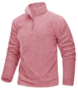 Pull thermique / sweat-shirt polaire à col zippé 1/4 pour homme "TACVASEN - TJ618"