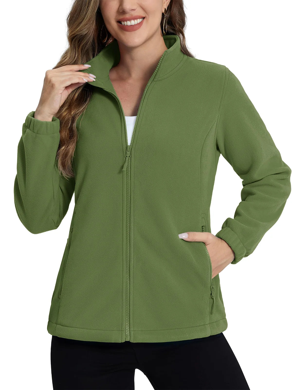 Softshell / polaire avec poches zippées pour femme "TACVASEN - TJ602"