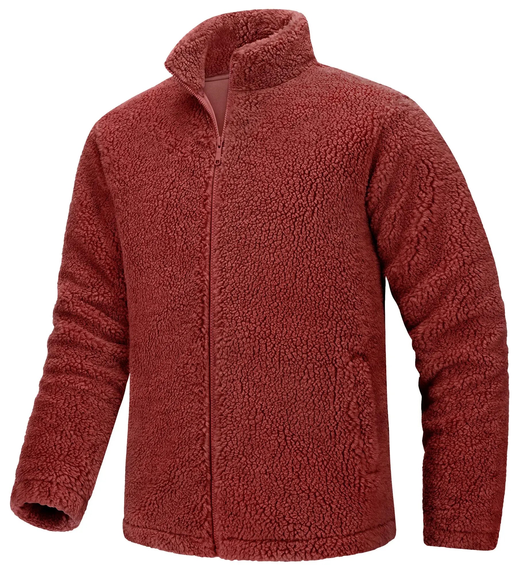Pull en polaire / veste sherpa chaude zippée intégrale pour homme "TACVASEN - TJ605"