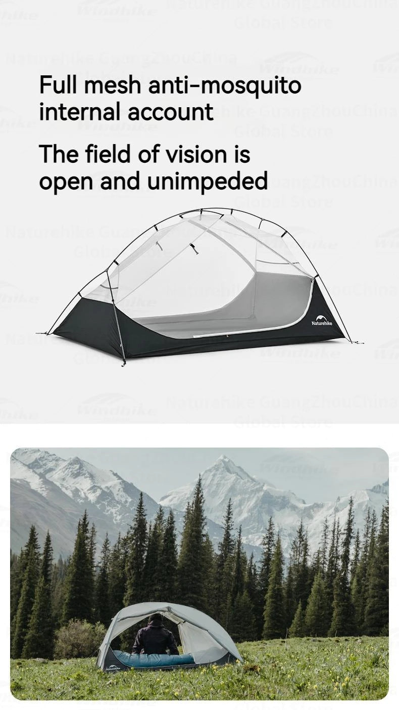 Naturehike Star River UL Tent 15D Nylon Ultralight Double-Layer Hiking Outdoor Camping Trekking Tent for Adventure Enthusiasts Planète Rando