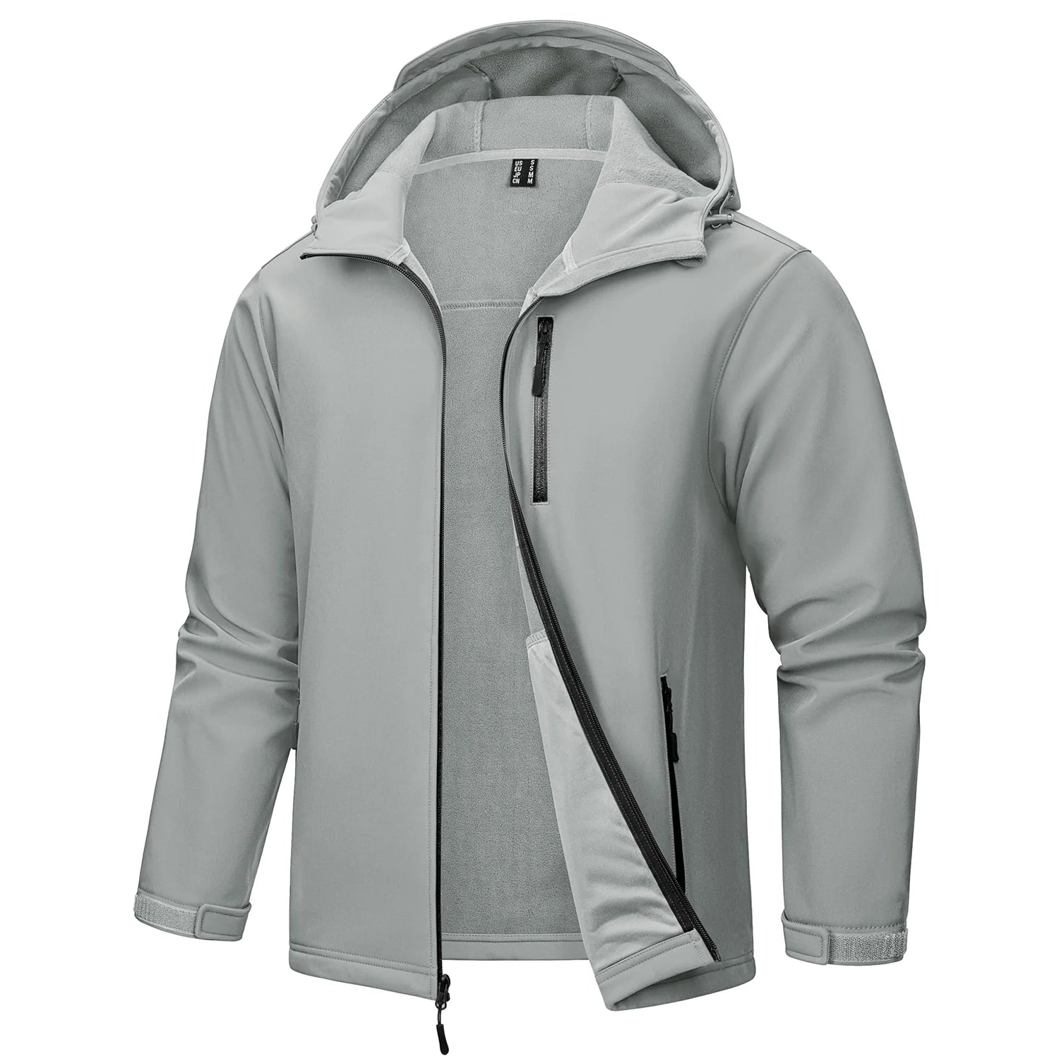 Softshell / veste en polaire imperméable à capuche pour homme "TACVASEN - TJ659"