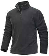 Pull thermique / sweat-shirt polaire à col zippé 1/4 pour homme "TACVASEN - TJ618"