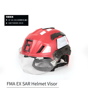 Casque de sauvetage d'urgence FMA EX SAR, casque de sécurité léger pour la conduite en extérieur, visière tactique, TB1452 FMA