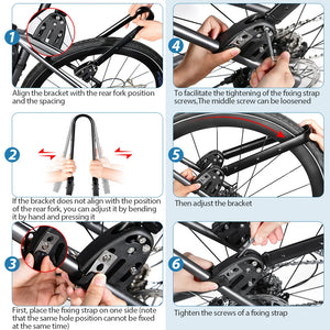Porte bagage sur fixation arrière en alliage d'aluminium pour VTT / Gravel "Newboler - HOL005 series" Planète Rando