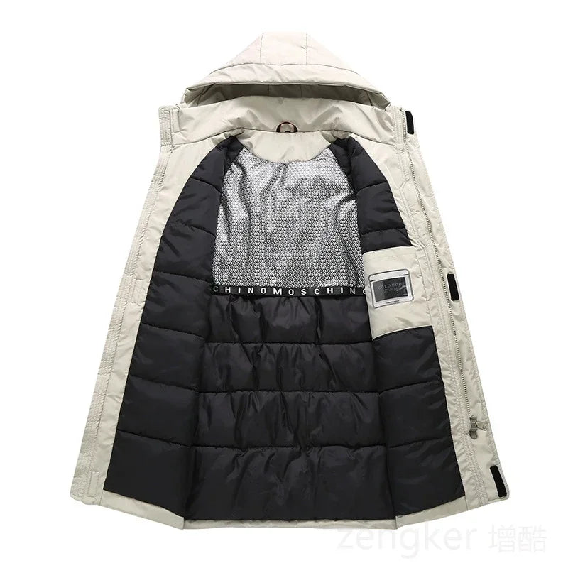 Parka d'hiver épais mi-long en coton grande taille "ZENGKER - Cold boc"