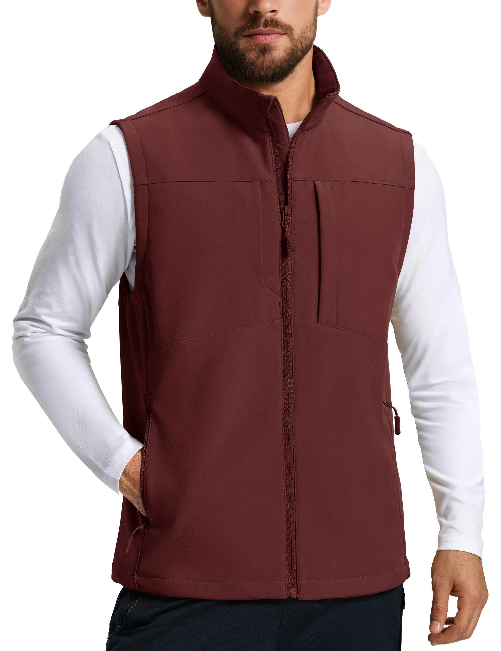 Gilet / softshell sans manche en micro-polaire pour homme "TACVASEN - CTE8"