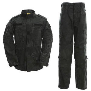 Combinaison de camouflage 17 couleurs, ensemble de vêtements de combat Airsoft, vêtements d'entraînement surdimensionnés, costumes de chasse et de pêche en plein air 3XL A2F48 Planète Rando