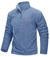 Pull thermique / sweat-shirt polaire à col zippé 1/4 pour homme "TACVASEN - TJ618"