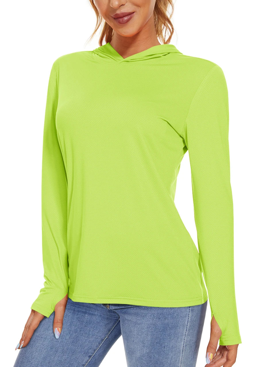 T-shirt à capuche avec protection UV/solaire UPF 50+ "TACVASEN - TS251"