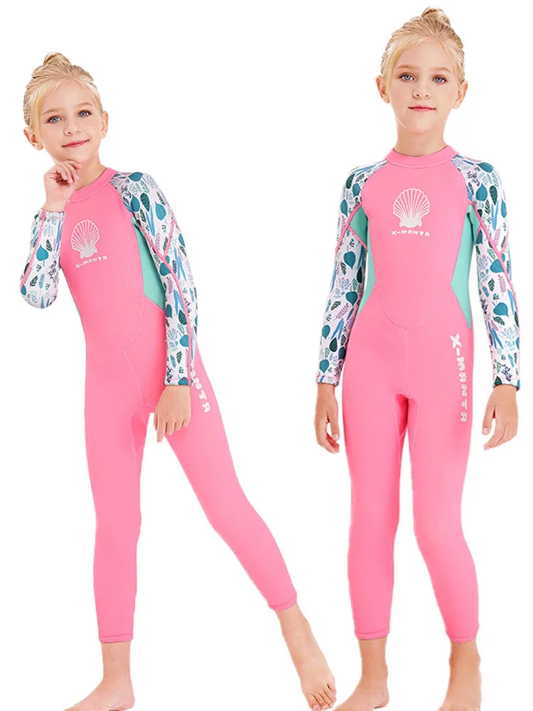 Combinaison de plongée intégrale en néoprène 2,5mm pour enfants "DIVE & SAIL - DS-M150556K"