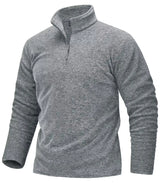 Pull thermique / sweat-shirt polaire à col zippé 1/4 pour homme "TACVASEN - TJ618"