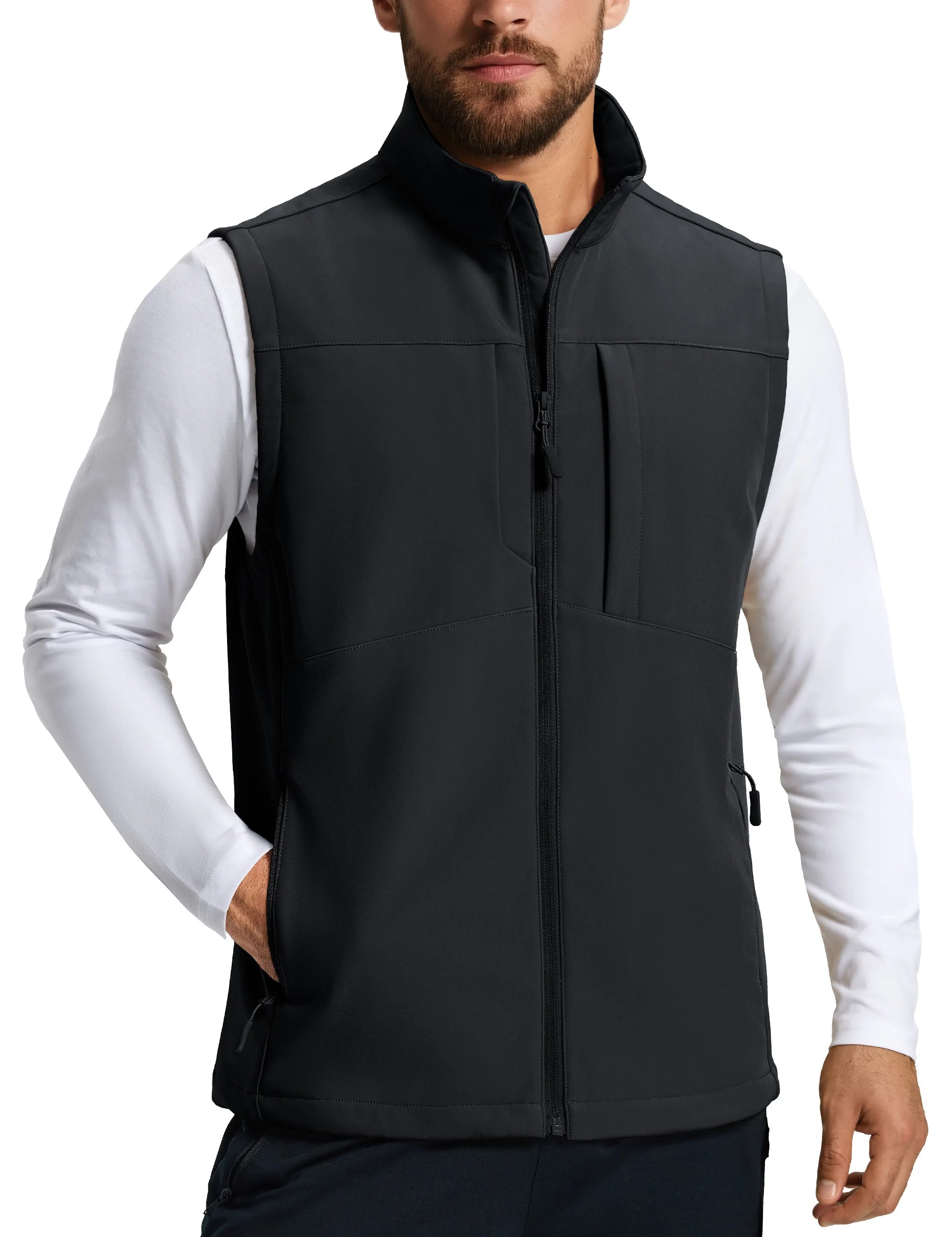 Gilet / softshell sans manche en micro-polaire pour homme "TACVASEN - CTE8"