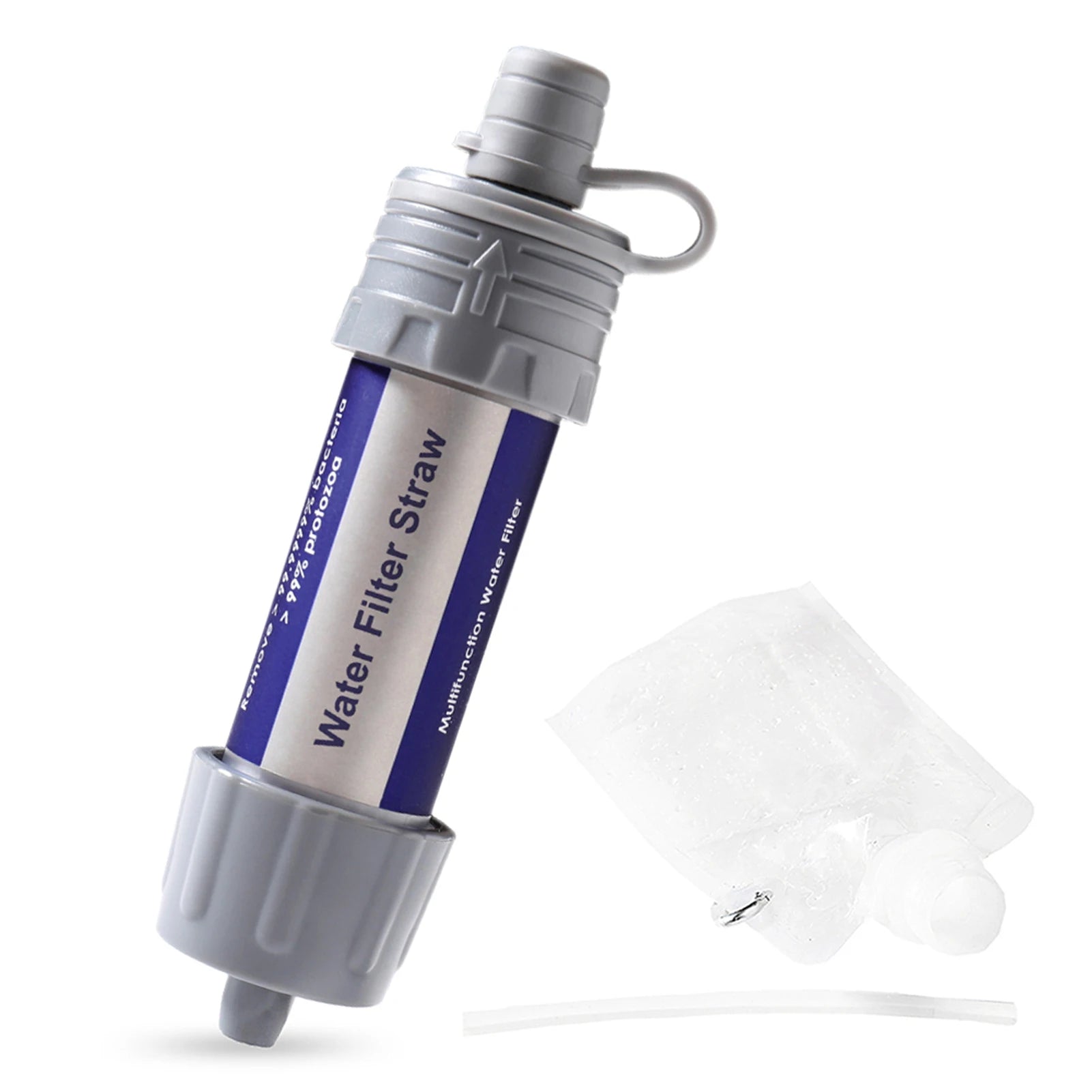 Filtre à eau extérieur, paille à boire, purificateur d'eau d'urgence, système de Filtration d'eau à ventouse, voyage Camping randonnée outils de survie Outdoor Survival
