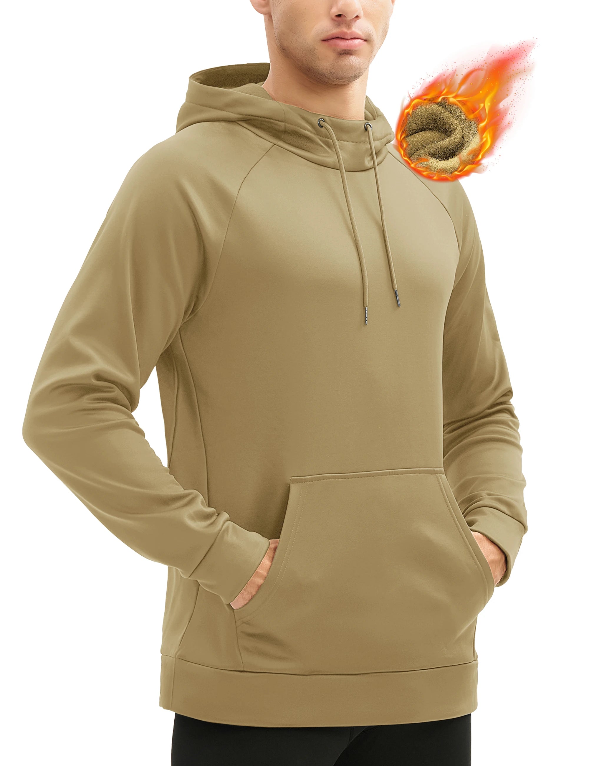 Hoodie / Sweat à capuche en polaire pour homme "TACVASEN - CTC6"