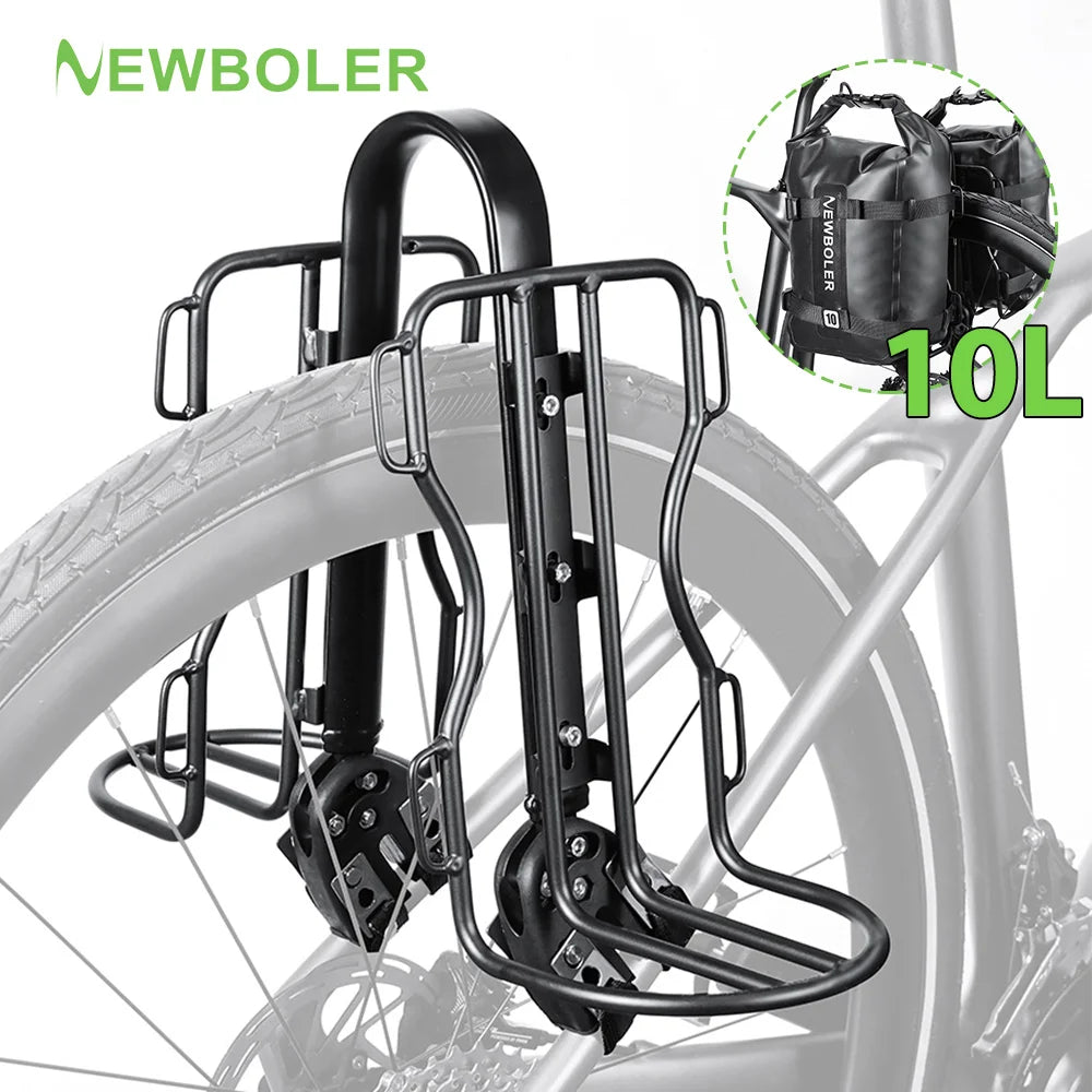 Porte bagage sur fixation arrière en alliage d'aluminium pour VTT / Gravel "Newboler - HOL005 series" Planète Rando